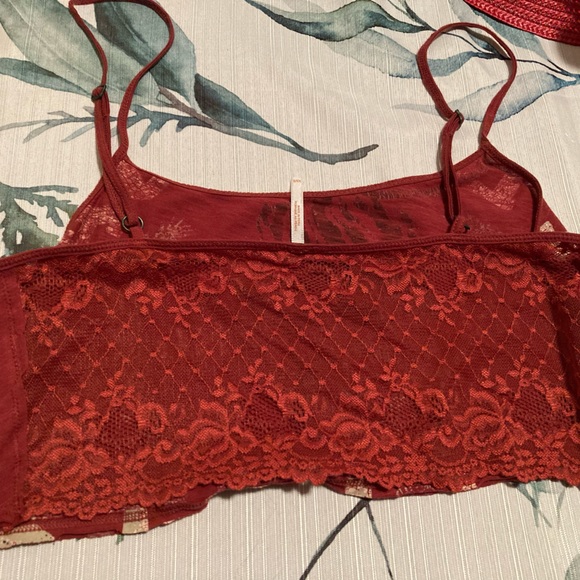 Free people cropped tank lace back xs - Picture 3 of 3